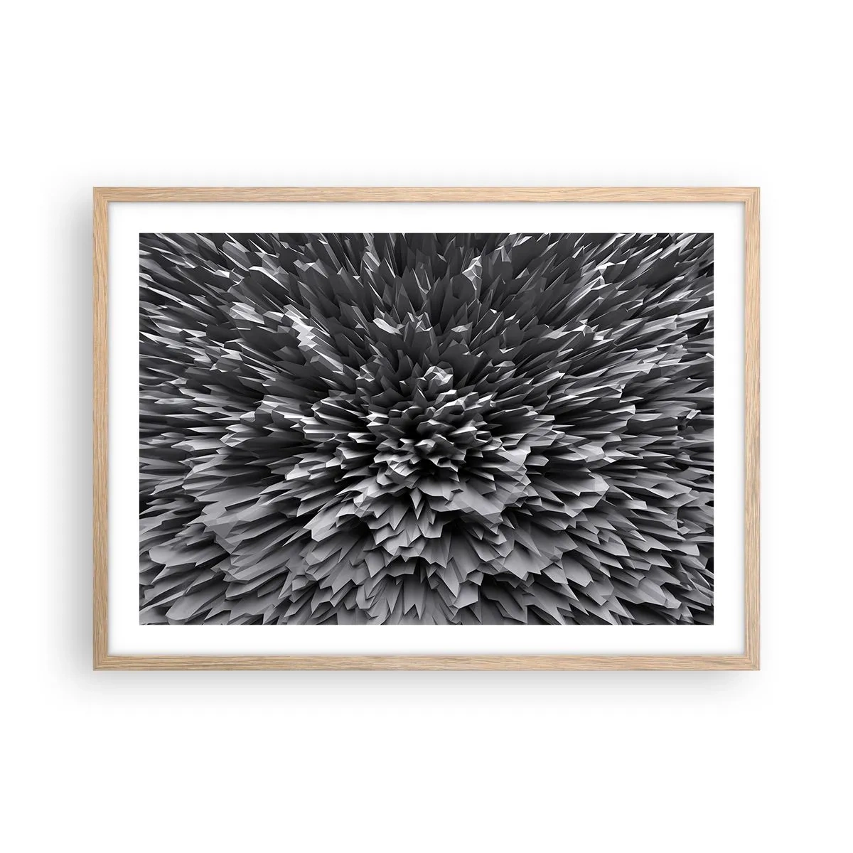 Affiche dans un chêne clair - Poster - Ça ne peut pas être plus dur que ça - 70x50 cm