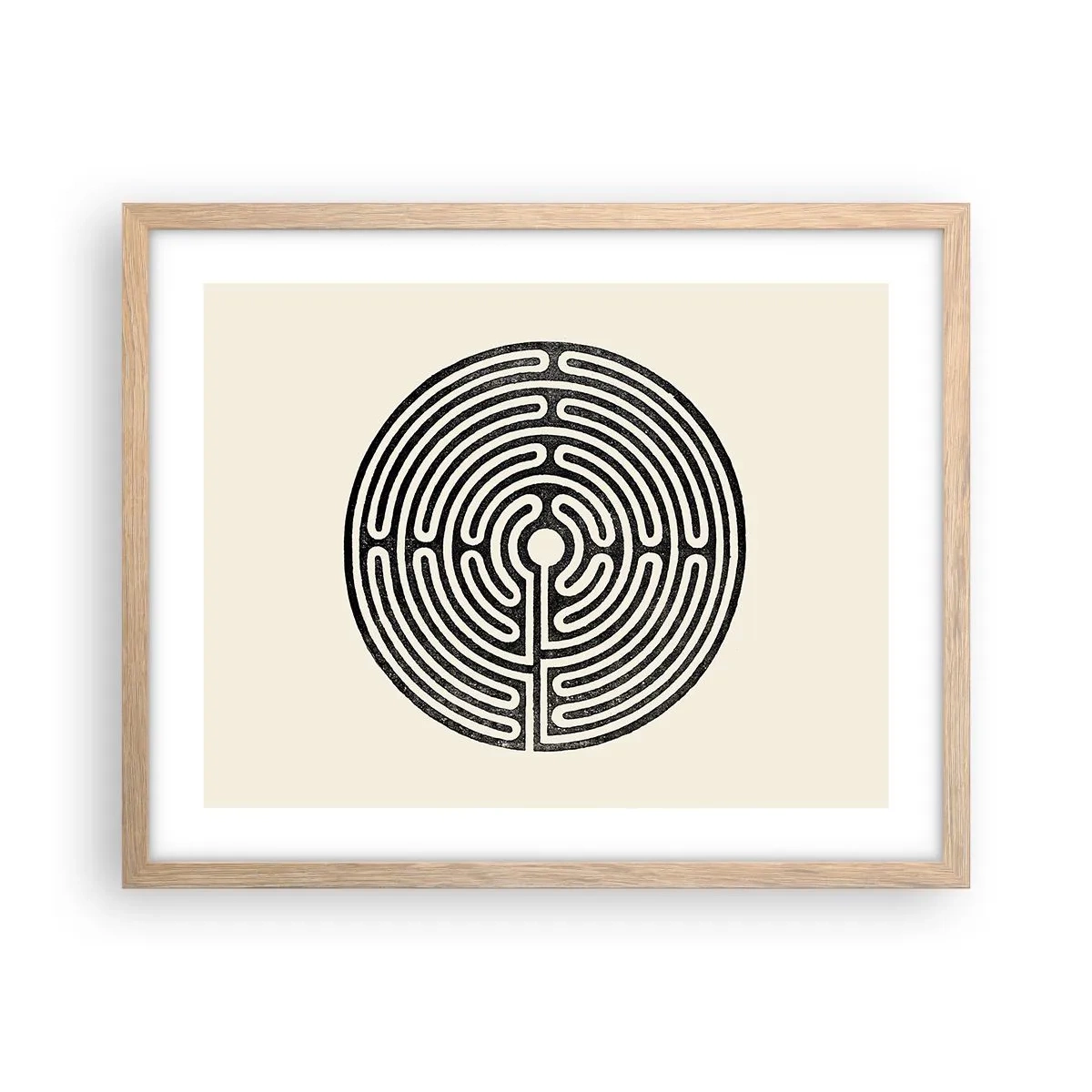 Affiche dans un chêne clair - Poster - Ordre mystérieux - 50x40 cm