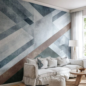 Papier Peint Photo Premium Canvas - Élégance sophistiquée de la géométrie - Lignes, Géométrie, Abstraction - 300x210 cm