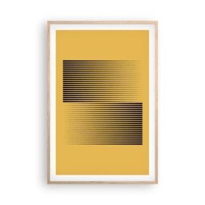 Affiche dans un chêne clair - Poster - Cadre opposé - 61x91 cm