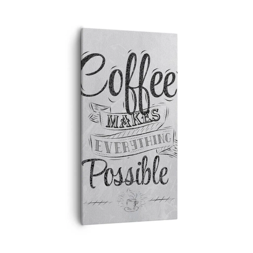 Impression sur toile - Image sur toile - Comment ne pas aimer le café maintenant - 55x100 cm