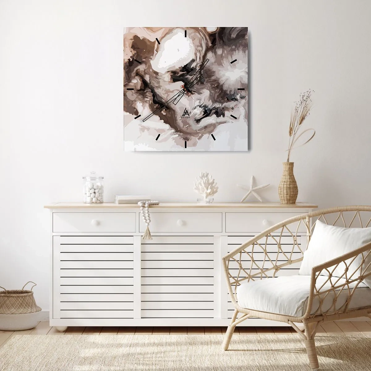 Horloge murale - Pendule murale - La naissance d'une galaxie - 40x40 cm