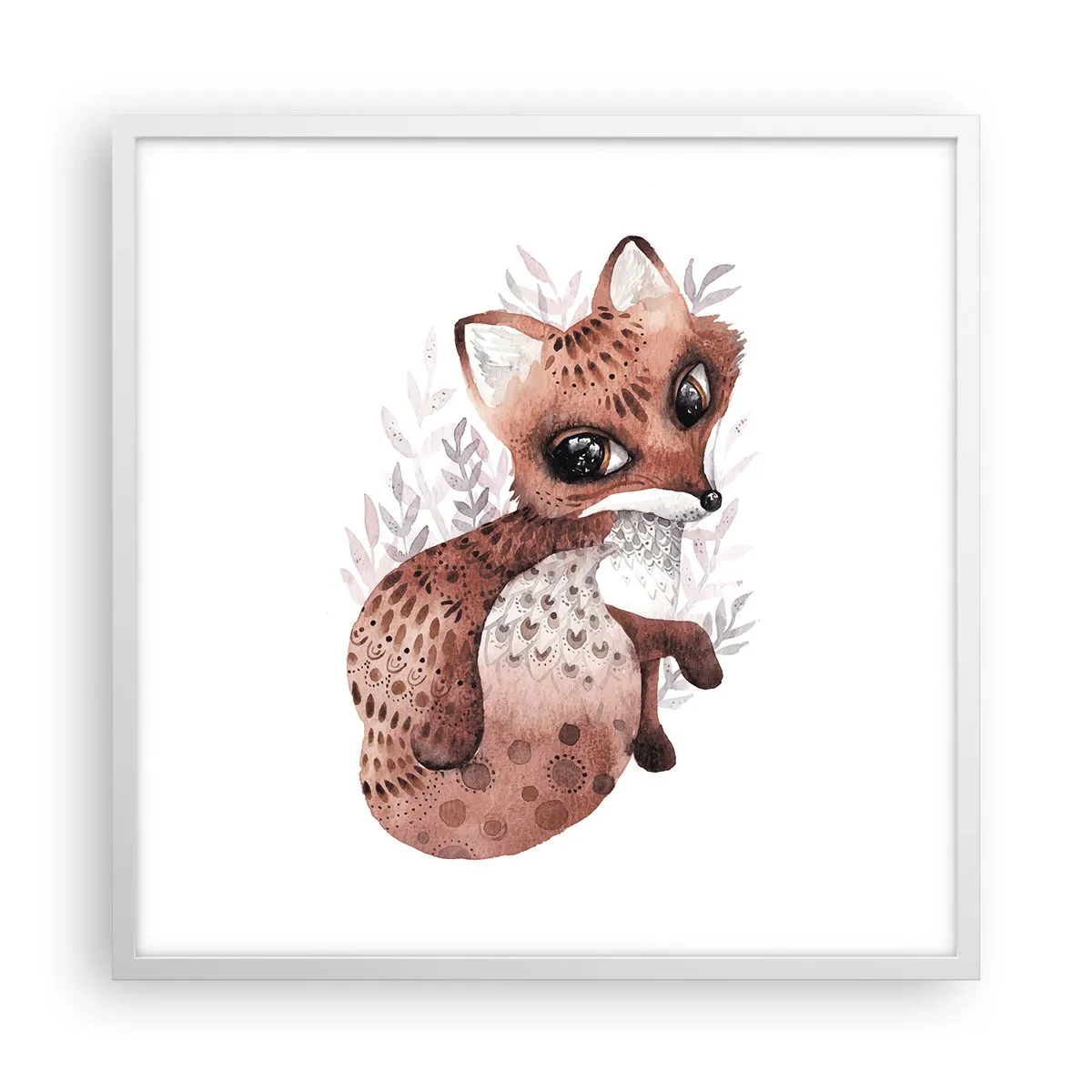 Affiche dans un cadre blanc - Poster - Seulement à aimer - 60x60 cm