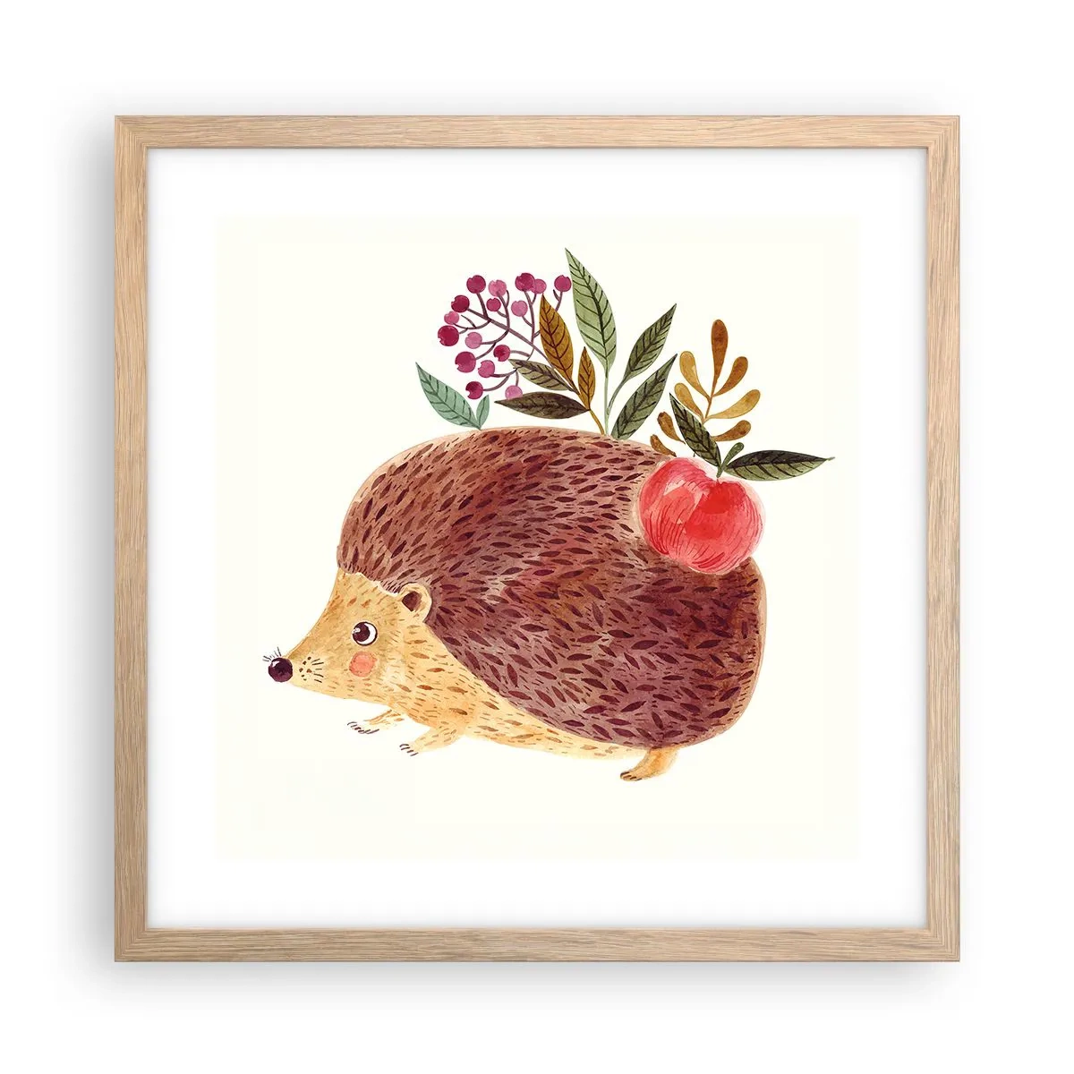 Affiche dans un chêne clair - Poster - Et tu m’apprécies déjà - 40x40 cm