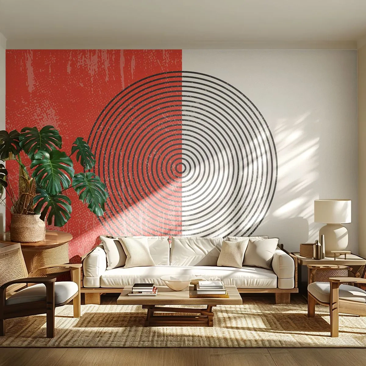 Papier Peint Autocollant Deluxe Sticker - Dans le mille - Abstraction, Morceau, Graphique - 250x175 cm
