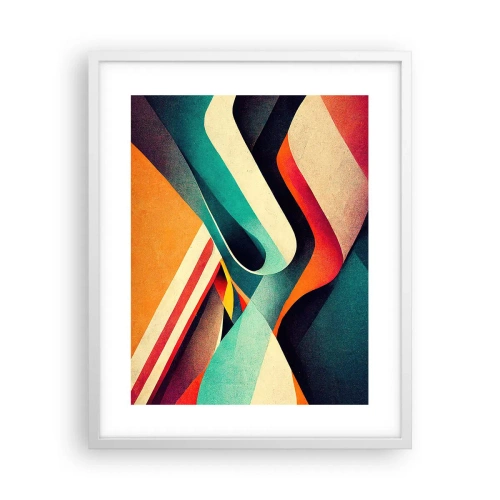 Affiche dans un cadre blanc - Poster - Composition intense - 40x50 cm