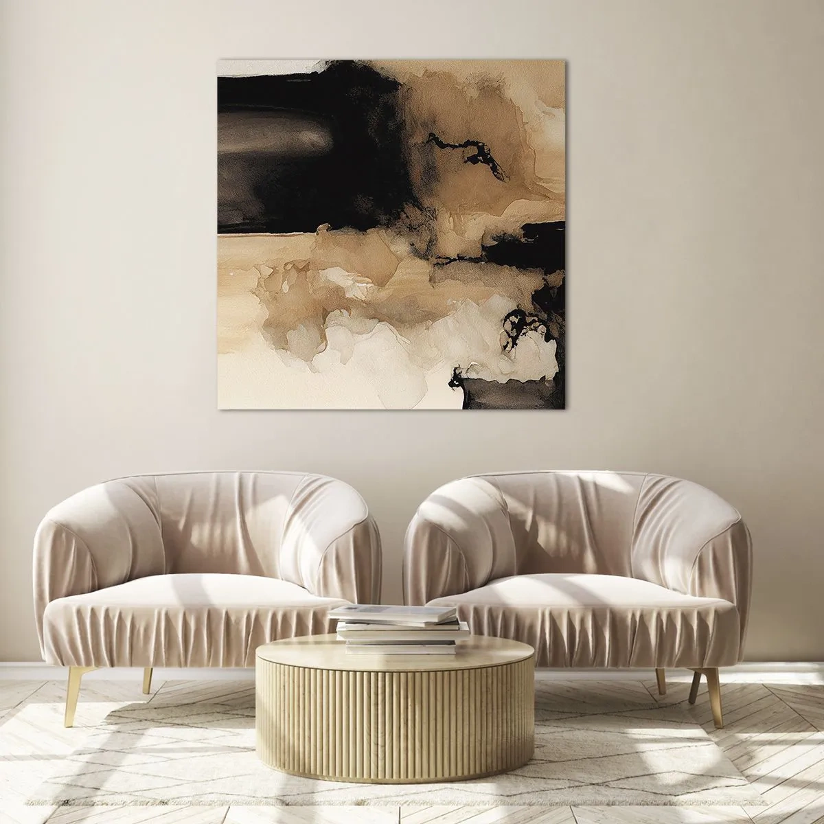 Impression sur verre - Image sur verre - Une abstraction intrigante - 30x30 cm