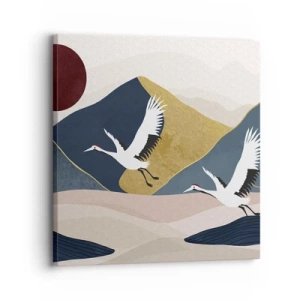 Impression sur toile - Image sur toile - Encore une fois, la journée s'est ÉCOULÉE - 30x30 cm