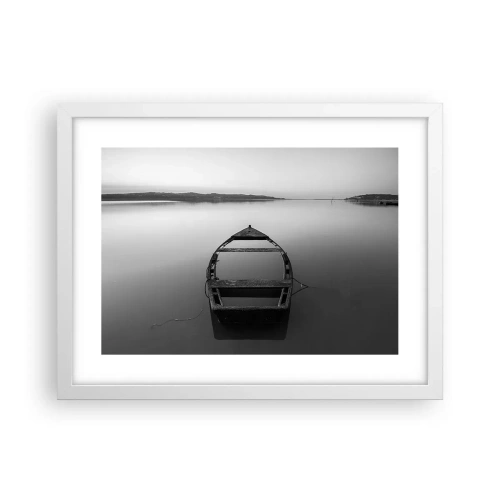 Affiche dans un cadre blanc - Poster - Nostalgie et mélancolie - 40x30 cm