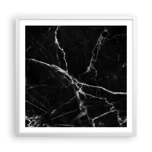 Affiche dans un cadre blanc - Poster - La vie secrète de la pierre - 60x60 cm