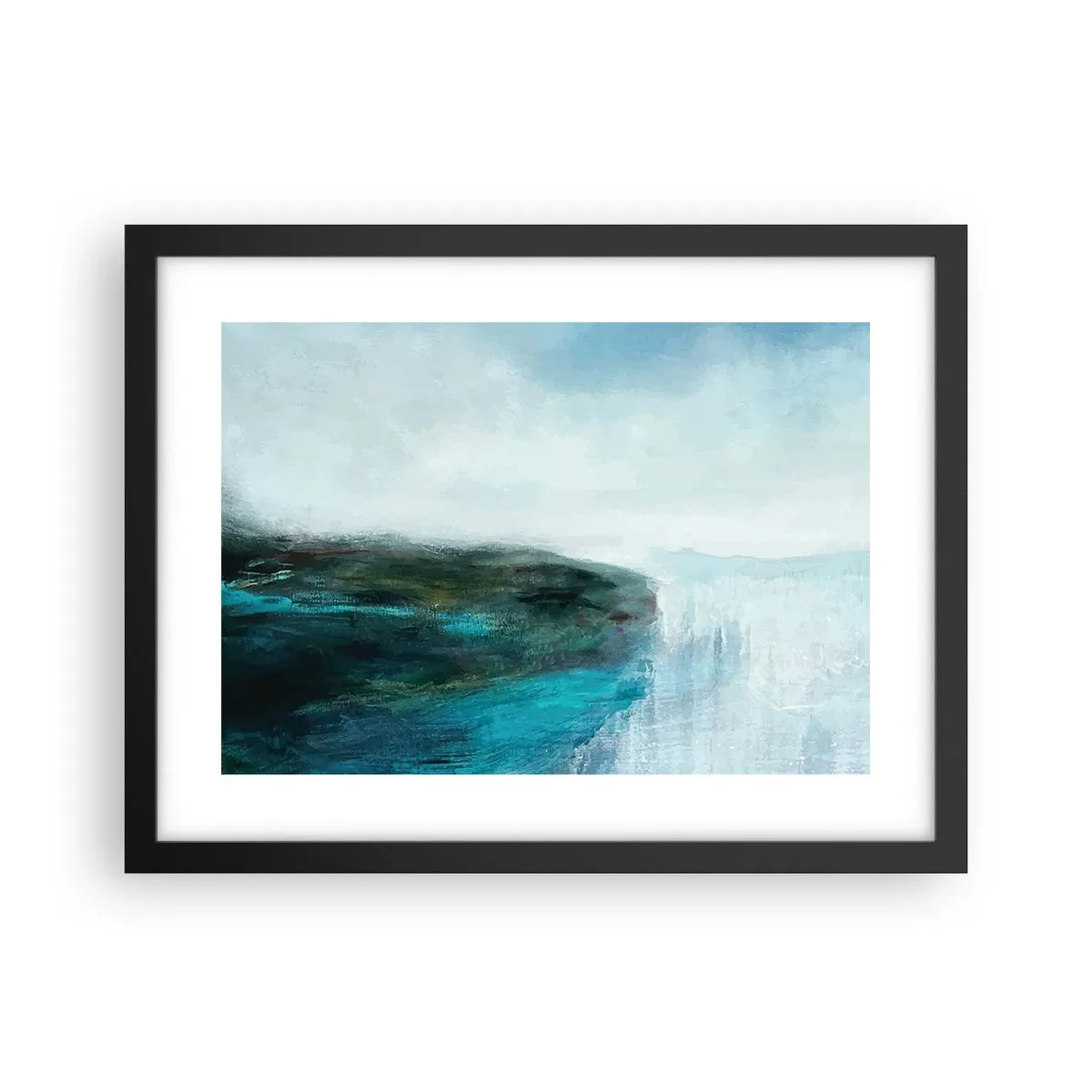 Affiche dans un cadre noir - Poster - Abstraction nautique - 40x30 cm