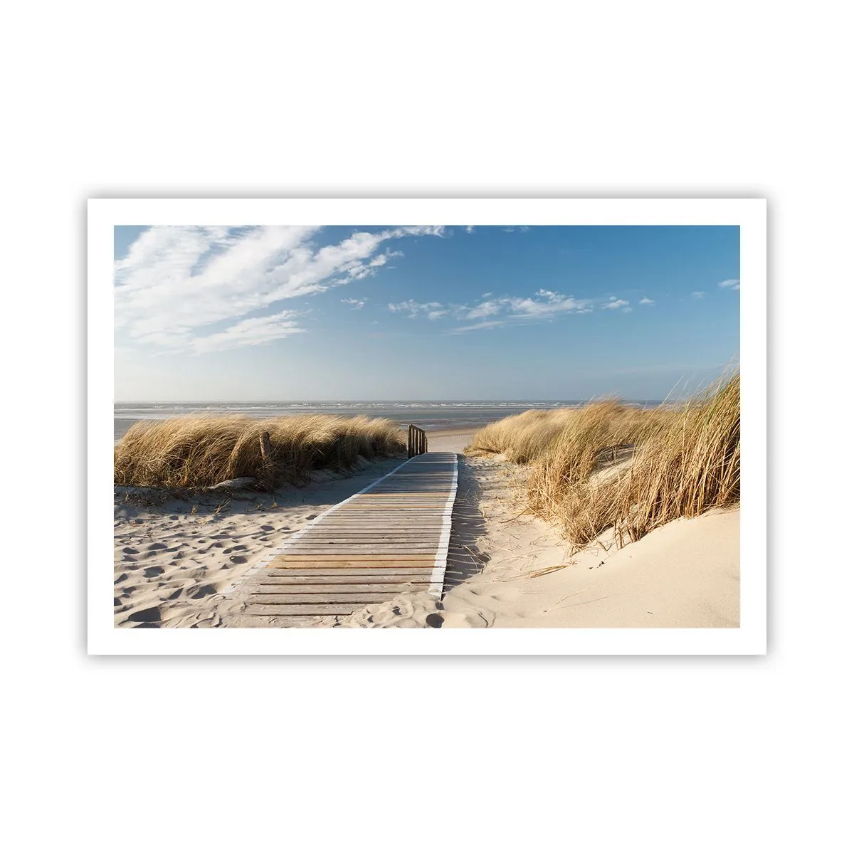 Affiche - Poster - Derrière la dune, dans le bruissement de l'herbe - 91x61 cm