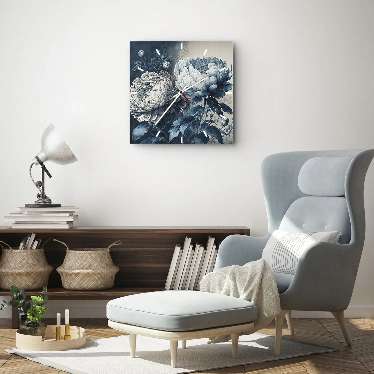 Horloge murale - Pendule murale - Paire assortie - 40x40 cm