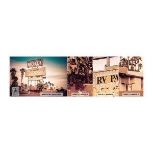 Échantillon de Papier Peint Autocollant Deluxe Sticker - Ici, le temps s'est arrêté - Paysage, Architecture, Etats-Unis - 100x30 cm