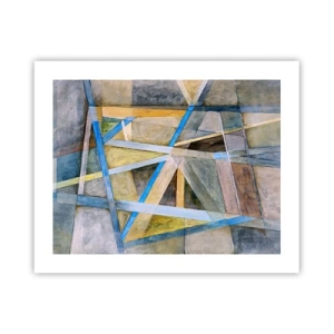 Affiche - Poster - Tout droit ou en diagonale ? - 50x40 cm