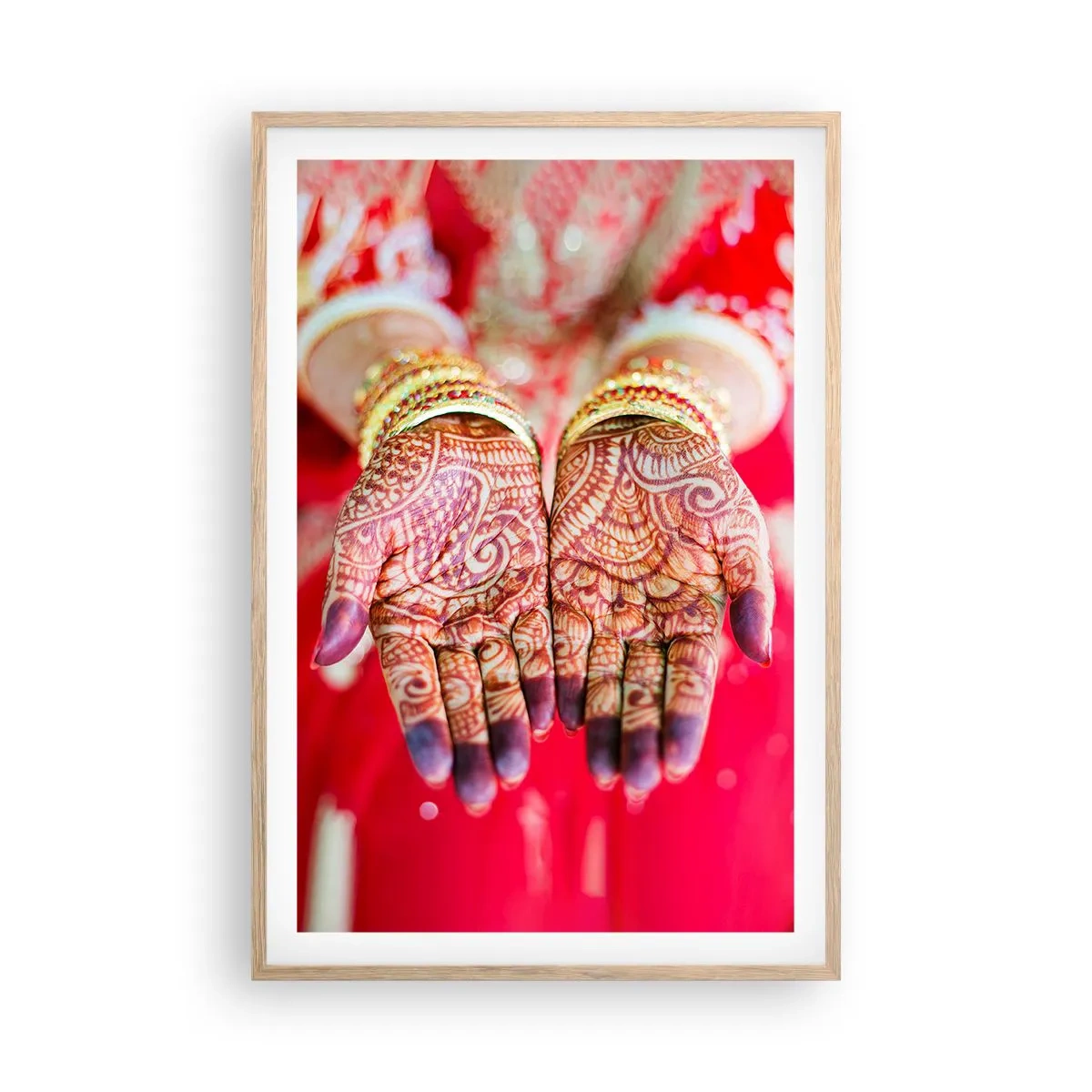 Affiche dans un chêne clair - Poster - Prêt à saisir votre chance - 61x91 cm