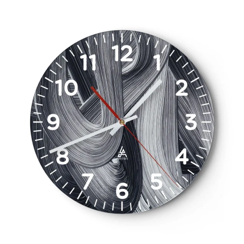 Horloge murale - Pendule murale - La fluidité de la réalité - 30x30 cm