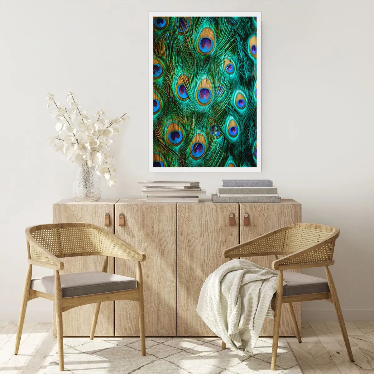 Affiche - Poster - Un regard de paon - 40x50 cm