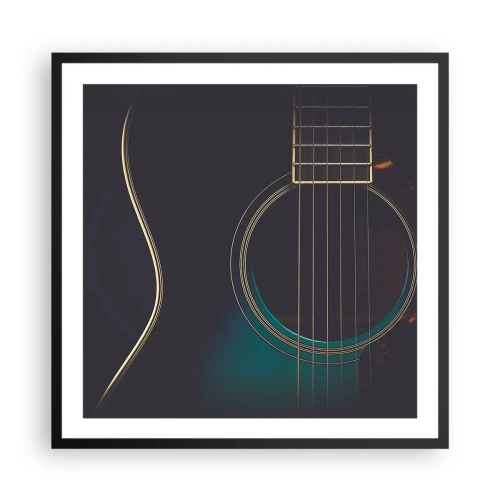 Affiche dans un cadre noir - Poster - Le calme avant la tempête - 60x60 cm