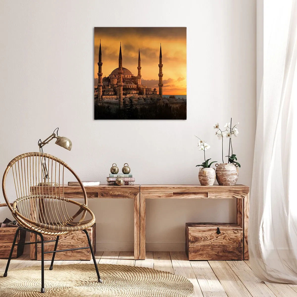Impression sur toile - Image sur toile - Dieu est grand - 30x30 cm