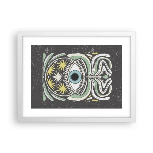 Affiche dans un cadre blanc - Poster - Rituels tribaux - 40x30 cm