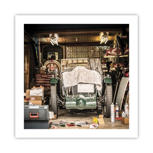 Affiche - Poster - Retour vers le passé - 50x50 cm