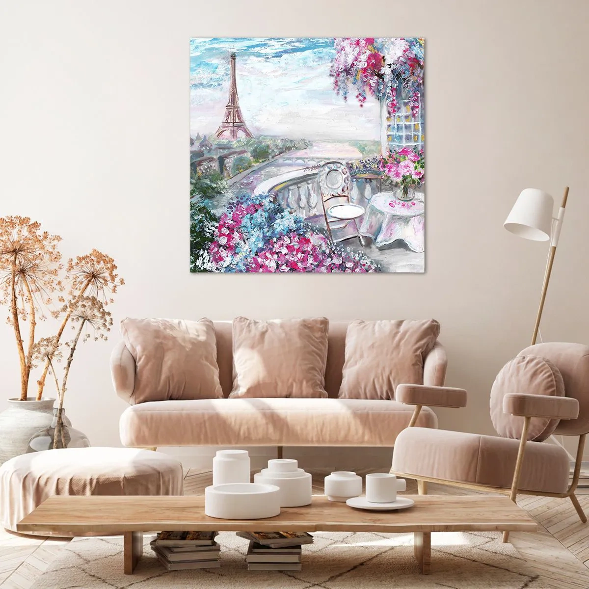 Impression sur toile - Image sur toile - C'est le plus beau ici en mai - 70x70 cm