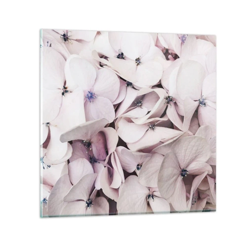 Impression sur verre - Image sur verre - Dans un flot de fleurs - 60x60 cm