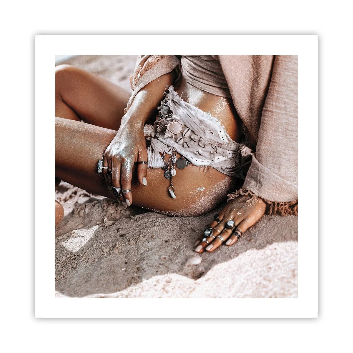 Affiche - Poster - Rejeté par la vague? - 50x50 cm