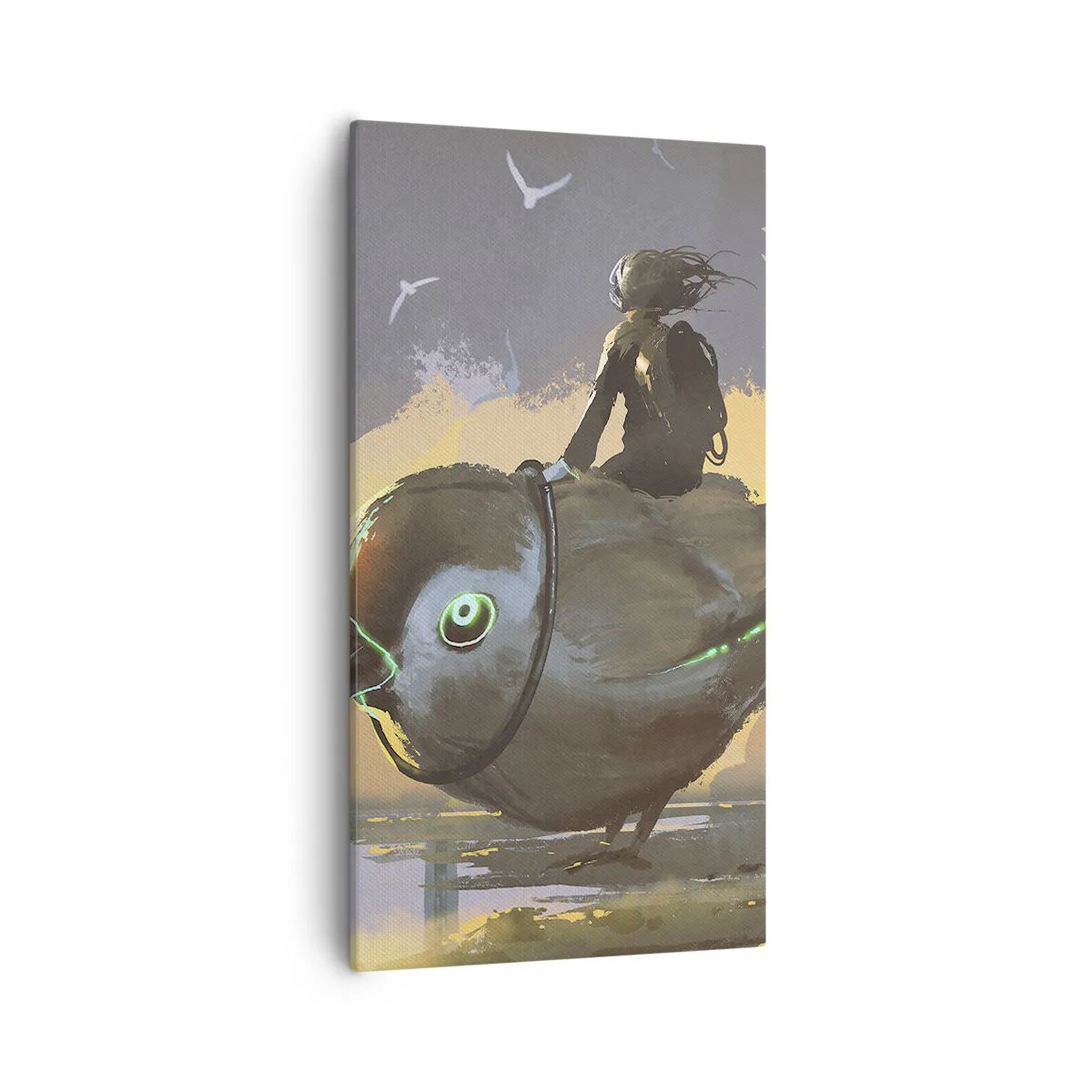 Impression sur toile - Image sur toile - Un arrêt sur un voyage fantastique - 55x100 cm