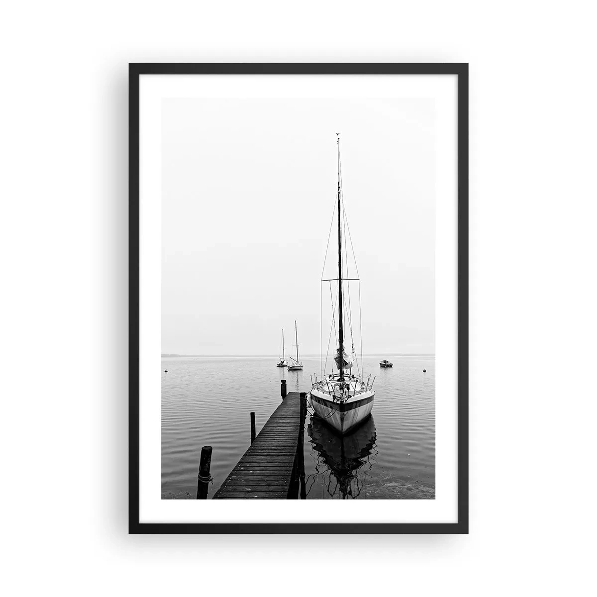 Affiche dans un cadre noir - Poster - Prêt à partir - 50x70cm - Prêt pour la route - Décoration murale moderne pour le salon et la chambre ARTTOR