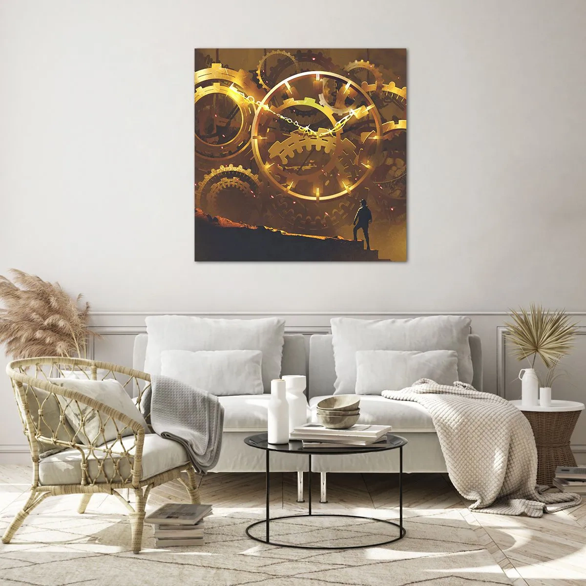 Impression sur verre - Image sur verre - À la source du temps - 60x60 cm