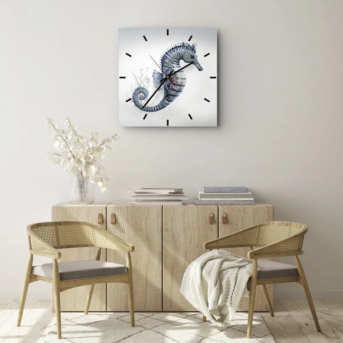 Horloge murale - Pendule murale - Une subtile plaisanterie de la nature - 40x40 cm