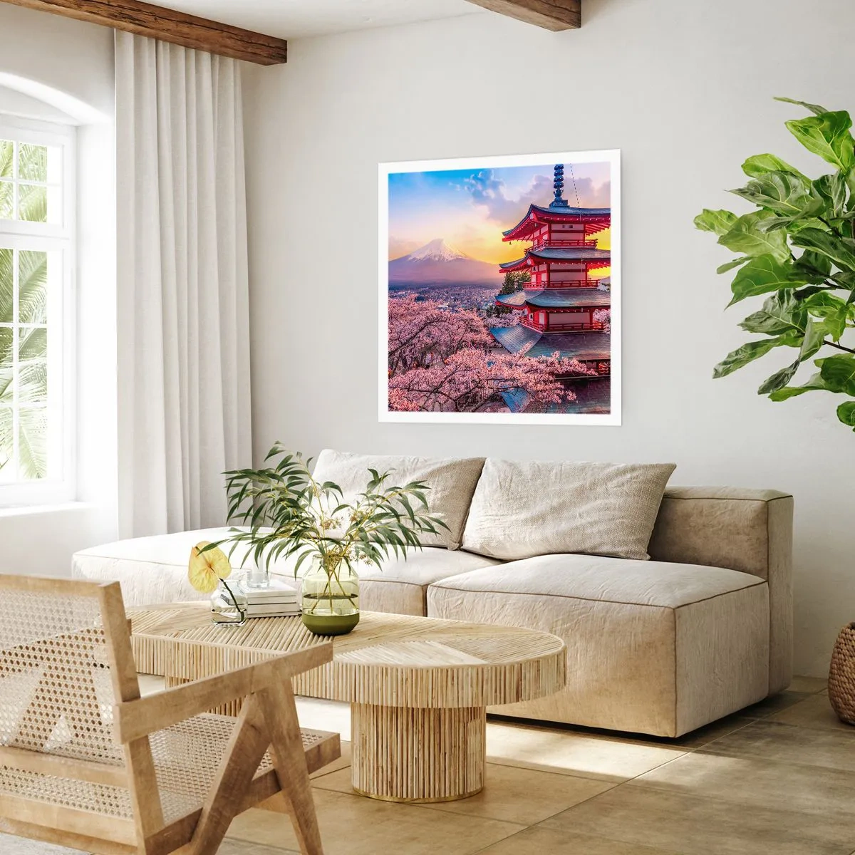 Affiche - Poster - Essence d'âme japonnaise - 50x50 cm