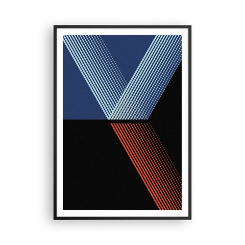 Affiche dans un cadre noir - Poster - Histoire simple - 70x100 cm