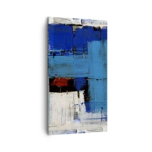 Impression sur toile - Image sur toile - Secret de bleu - 45x80 cm
