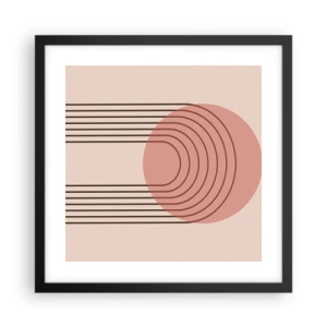 Affiche dans un cadre noir - Poster - Attraction irrésistible - 40x40 cm