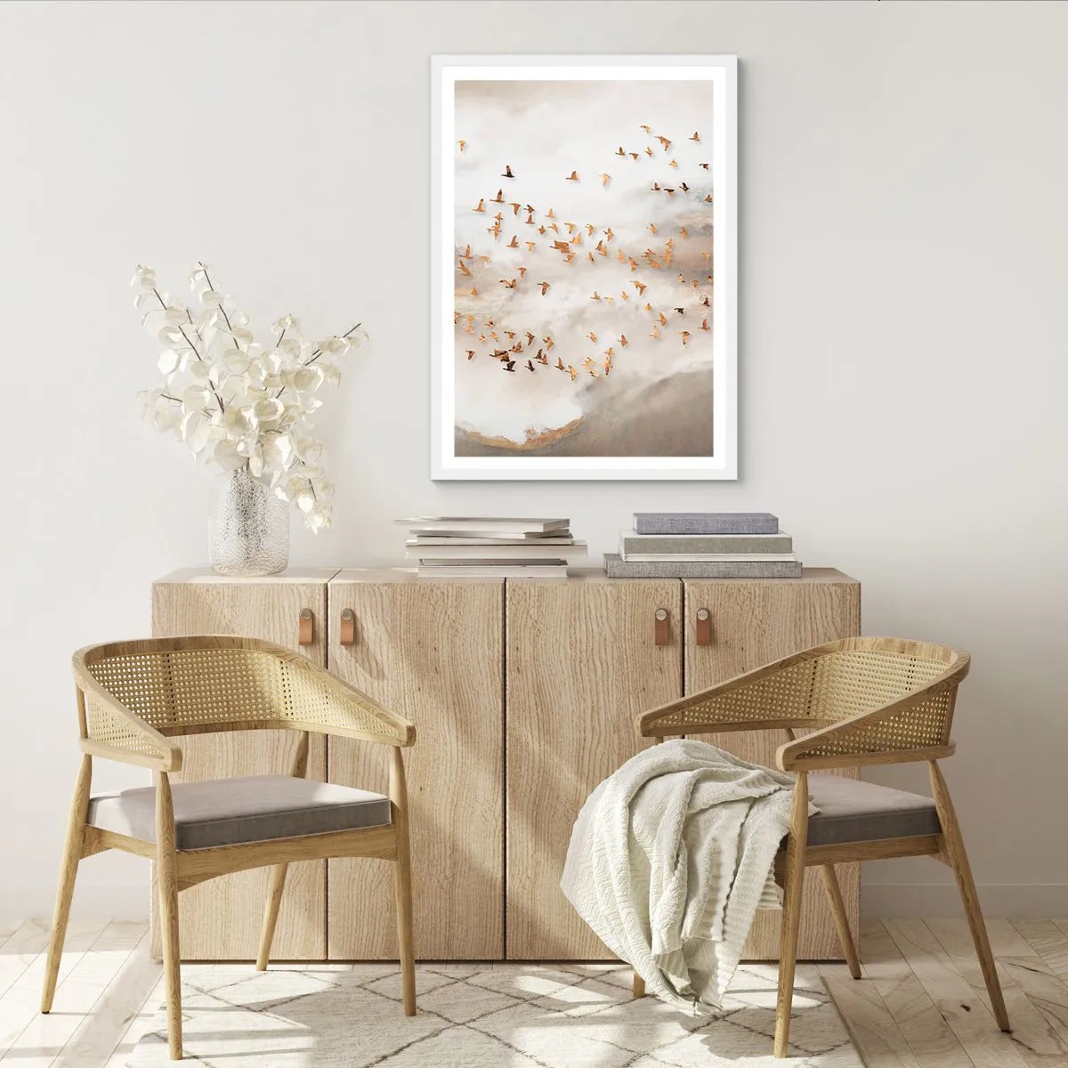 Affiche dans un cadre blanc - Poster - Il est l'heure… - 30x40 cm