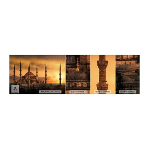 Échantillon de Papier Peint Autocollant Deluxe Sticker - Dieu est grand - Architecture, Mosquée, Istanbul - 100x30 cm