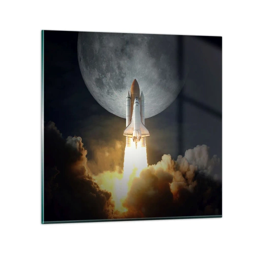 Impression sur verre - Image sur verre - Le début d'une aventure surnaturelle - 60x60 cm