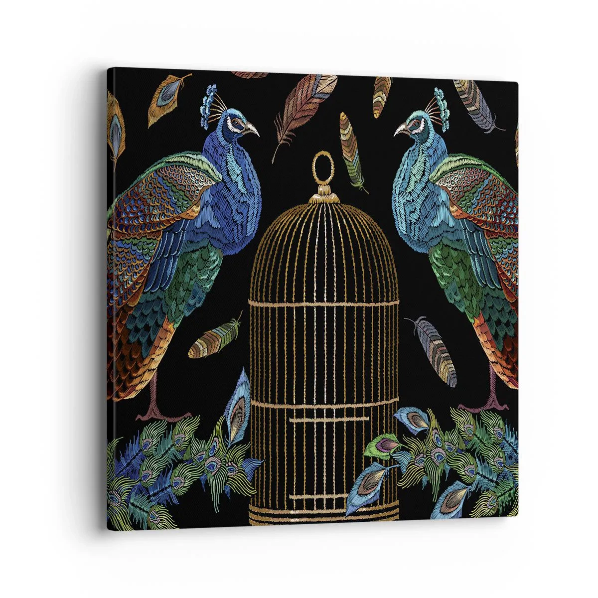 Impression sur toile - Image sur toile - En robes royales - 40x40 cm