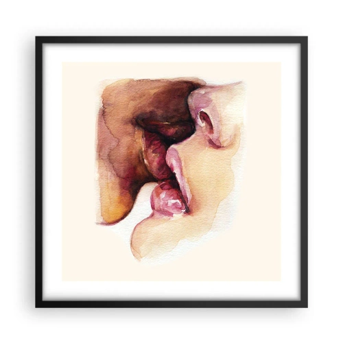 Affiche dans un cadre noir - Poster - Comme le jour et la nuit, la terre et le ciel - 50x50 cm