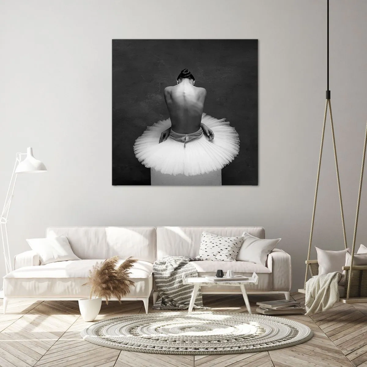 Impression sur toile - Image sur toile - C'est justement en train de fleurir - 60x60 cm