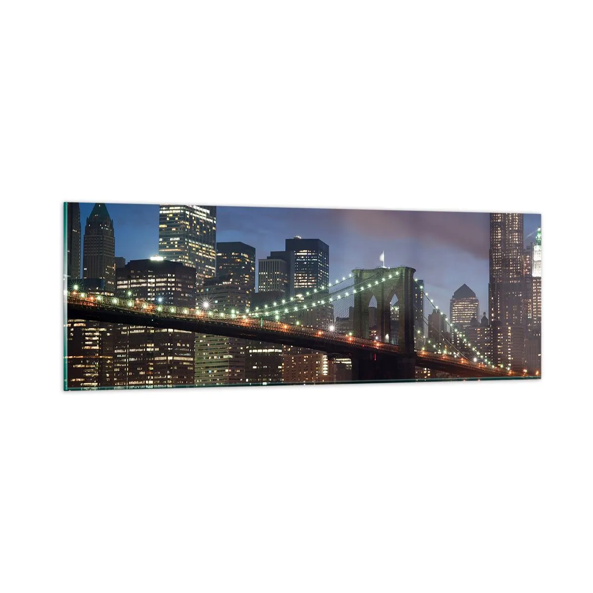 Impression sur verre - Image sur verre - Nuit rougeoyante - 90x30 cm