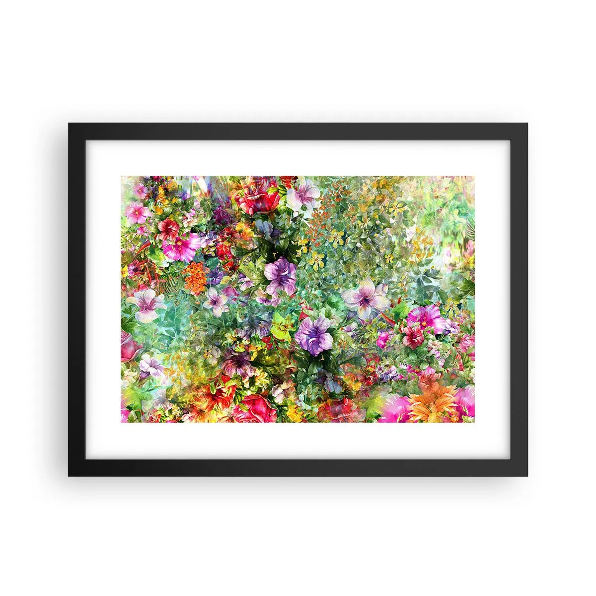 Affiche dans un cadre noir - Poster - En fleurs pour la perdition - 40x30 cm