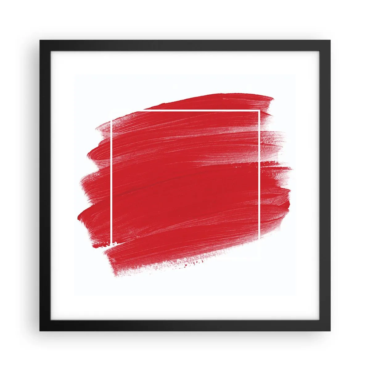 Affiche dans un cadre noir - Poster - En dehors du cadre - 40x40 cm