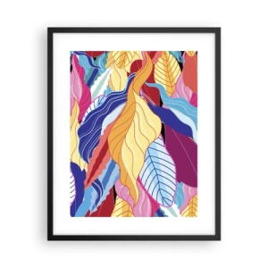 Affiche dans un cadre noir - Poster - Un désordre coloré - 40x50 cm
