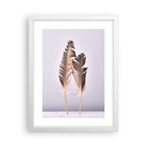 Affiche dans un cadre blanc - Poster - Face au néant - 30x40 cm