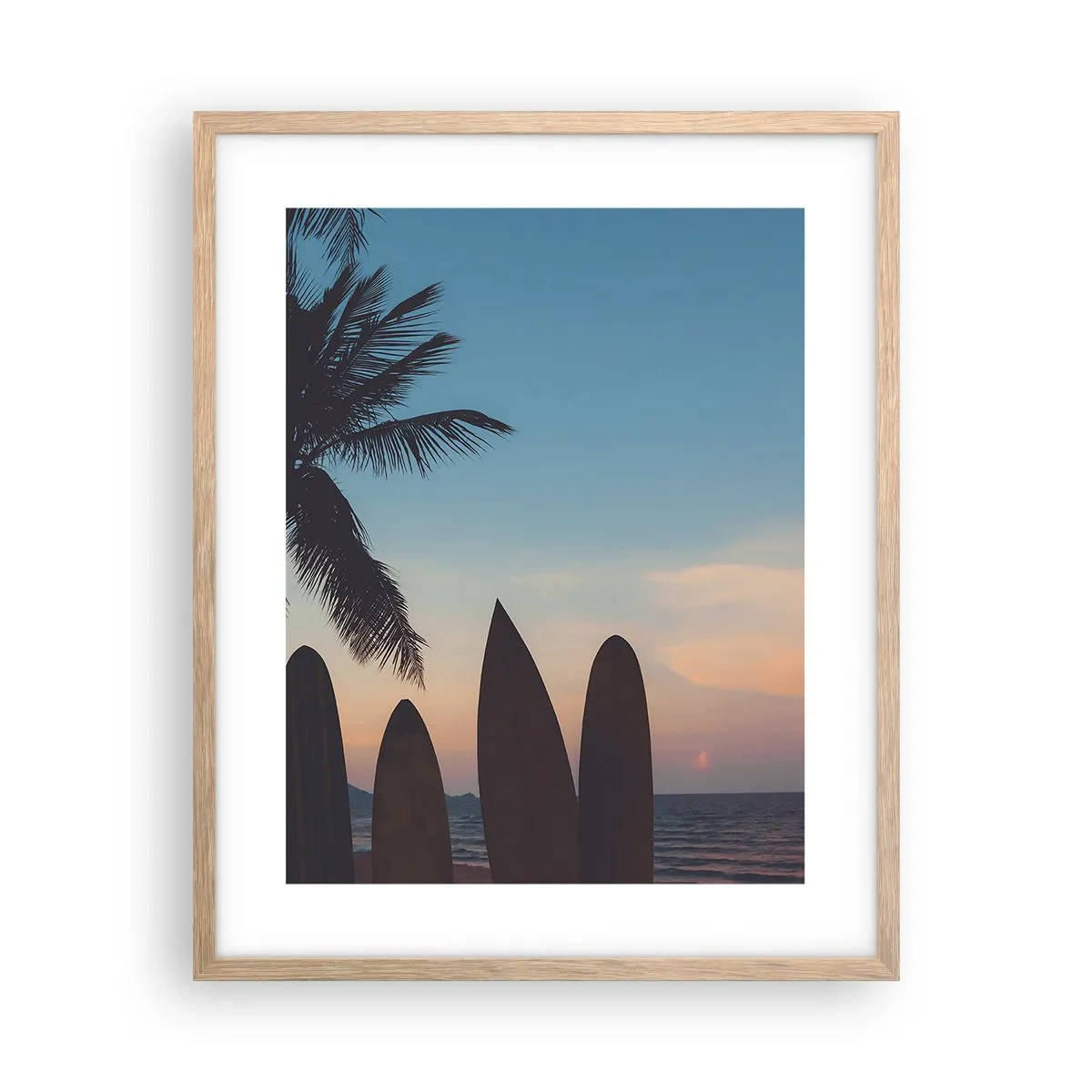 Affiche dans un chêne clair - Poster - Demain sera amusant aussi - 40x50 cm