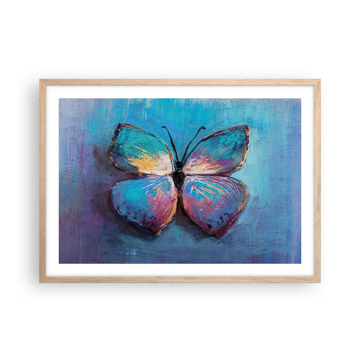 Affiche dans un chêne clair - Poster - Dans toute sa splendeur - 70x50 cm